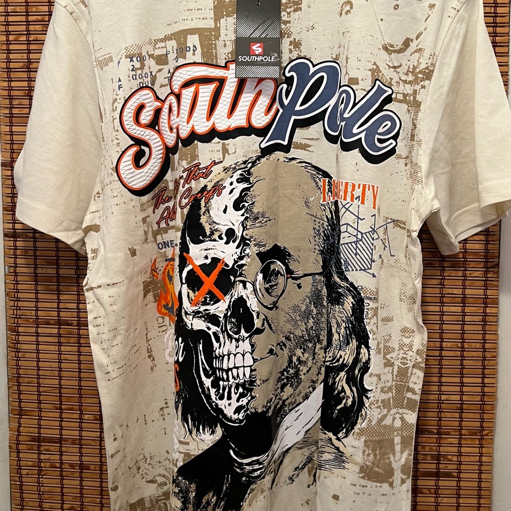 South Pole Men's Graphic Tee - Cream.